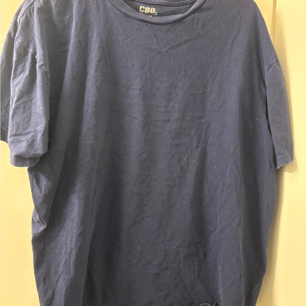 Classic Navy Crew Neck Tee